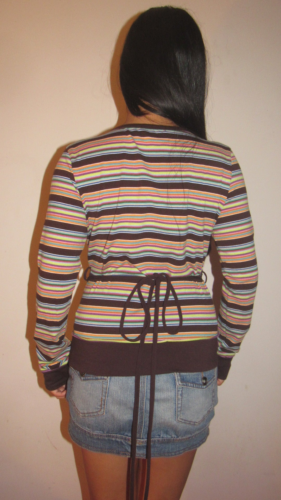 Brown stripe top