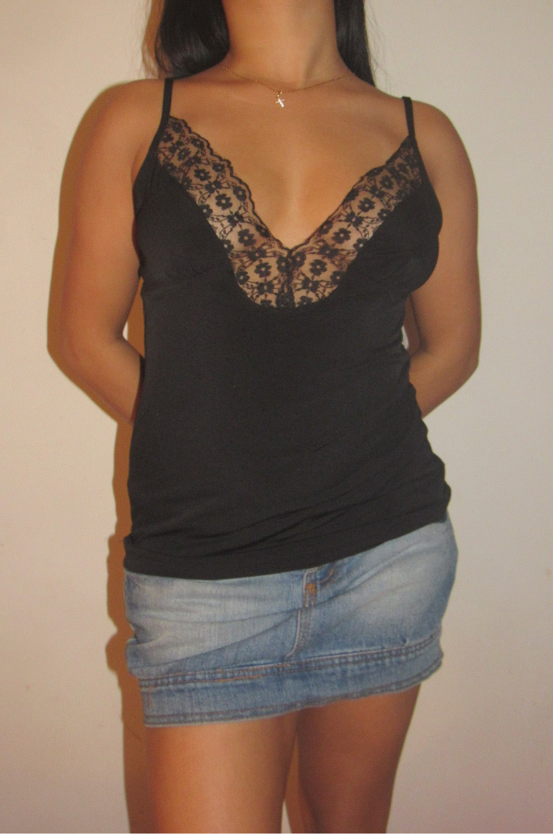 Black cami top
