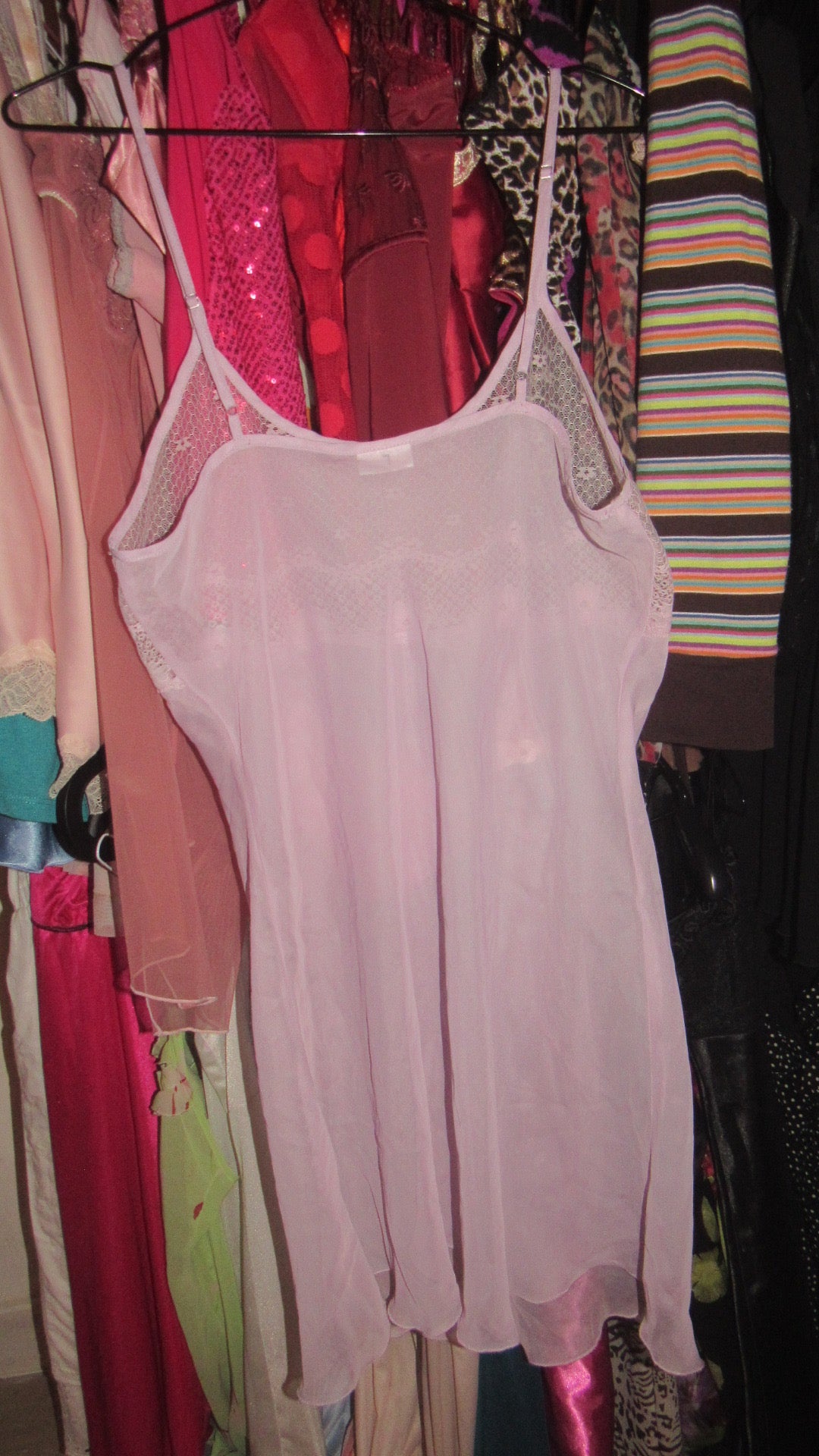 Lilac mesh dress