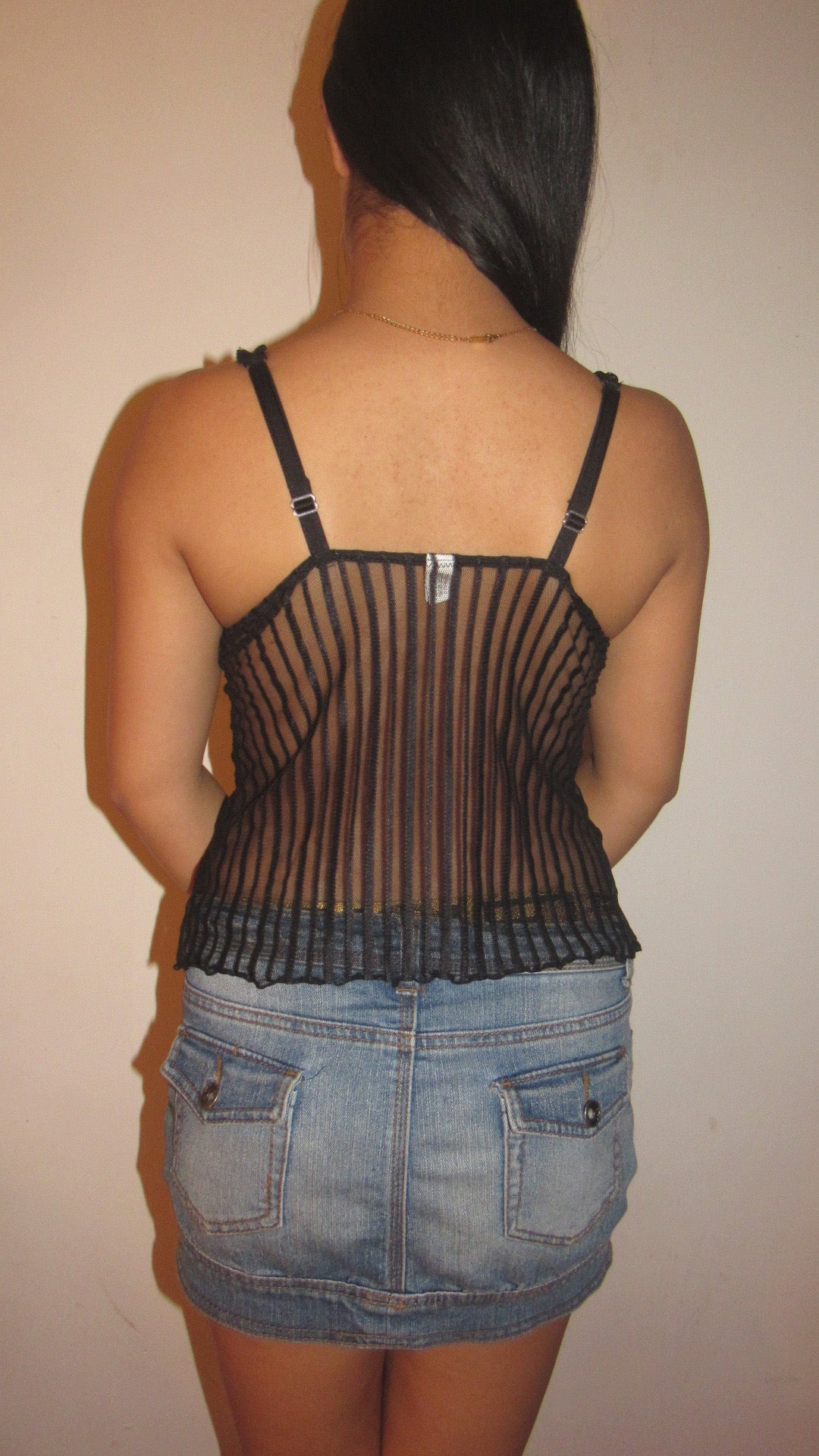 Black cami top