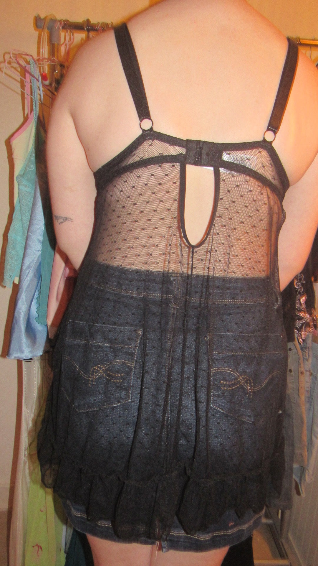 Black babydoll dress