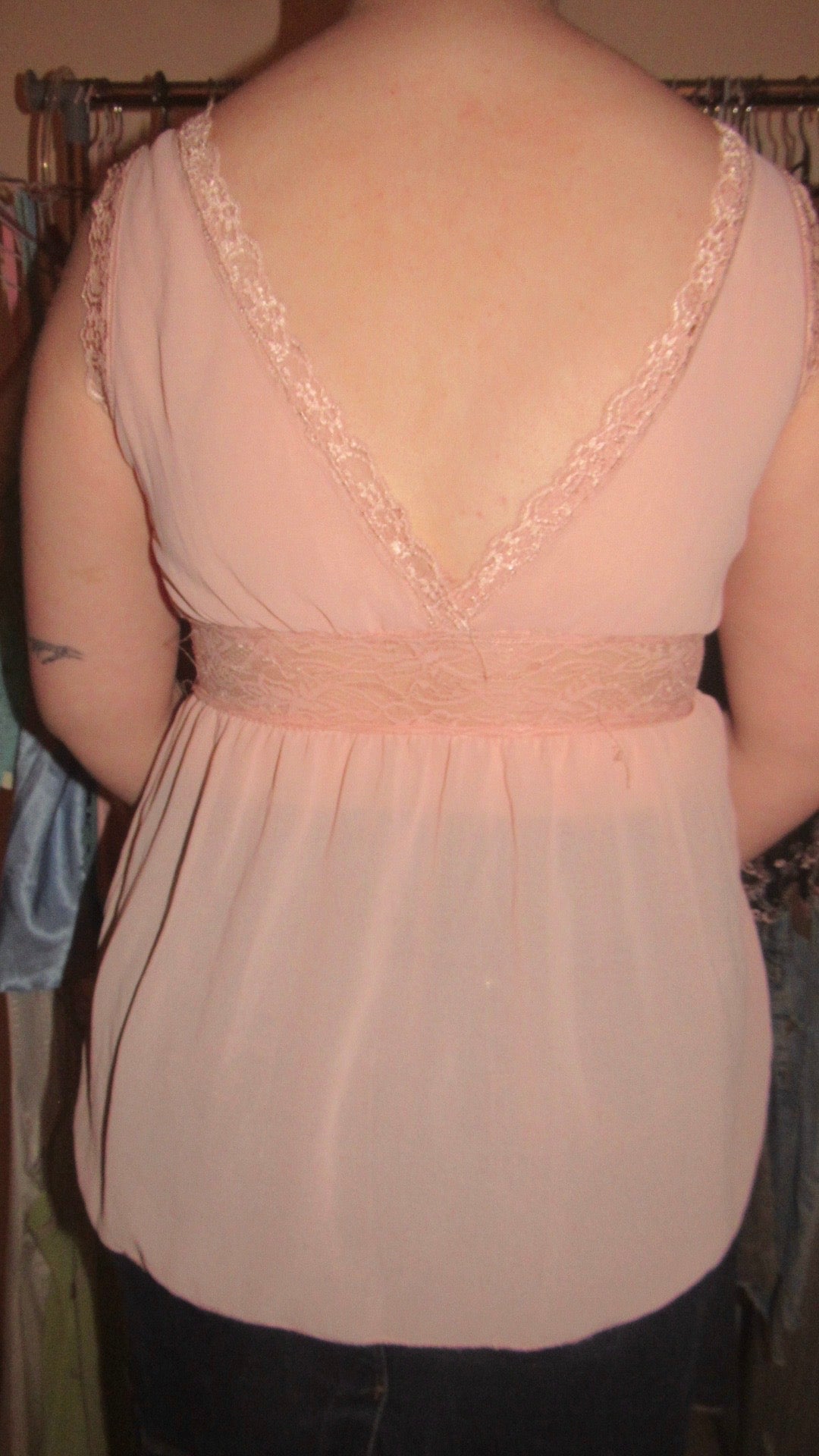 Pink cami flowy top