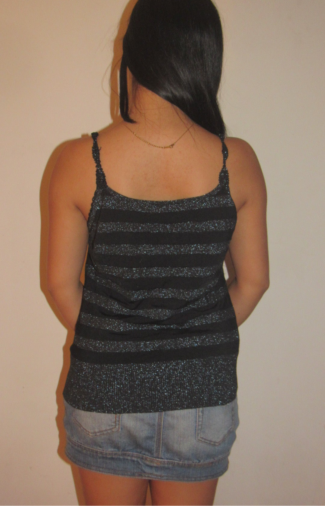 Black sparkly top