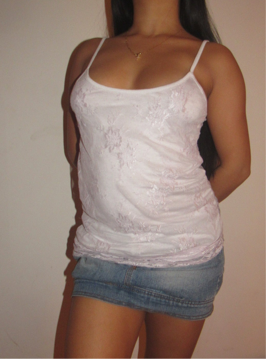 Lilac lace top
