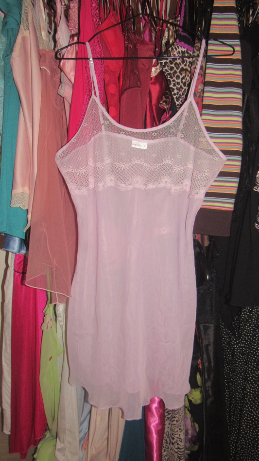 Lilac mesh dress