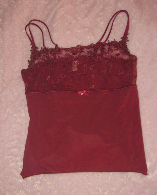 Burgundy cami top