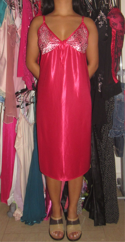 Pink midi dress
