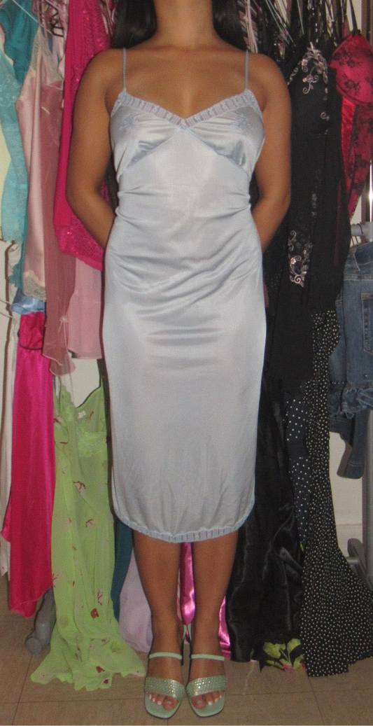 Blue midi dress