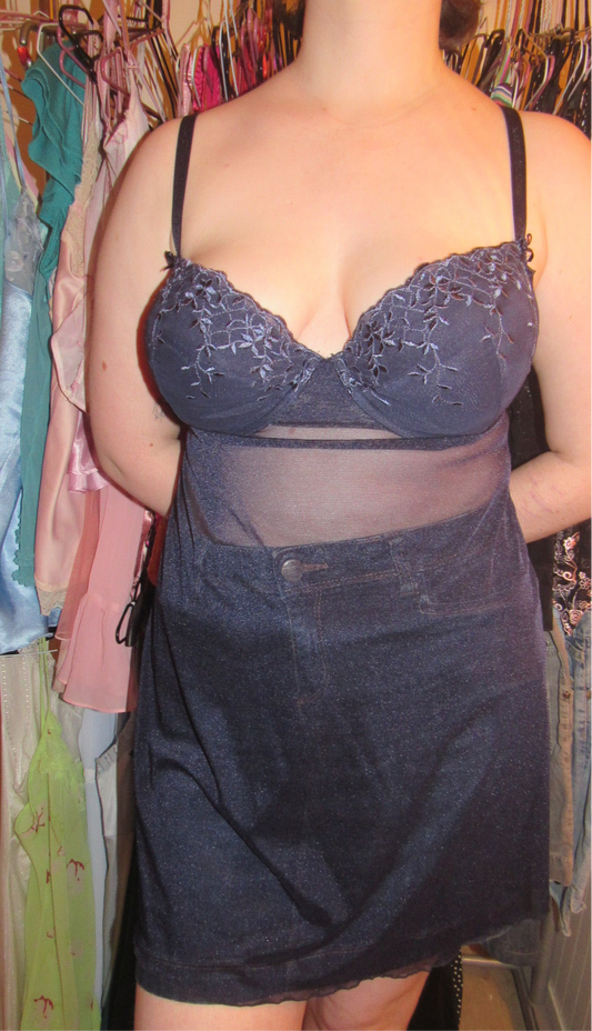 Navy babydoll