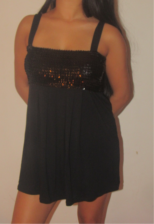 Black sparkly top